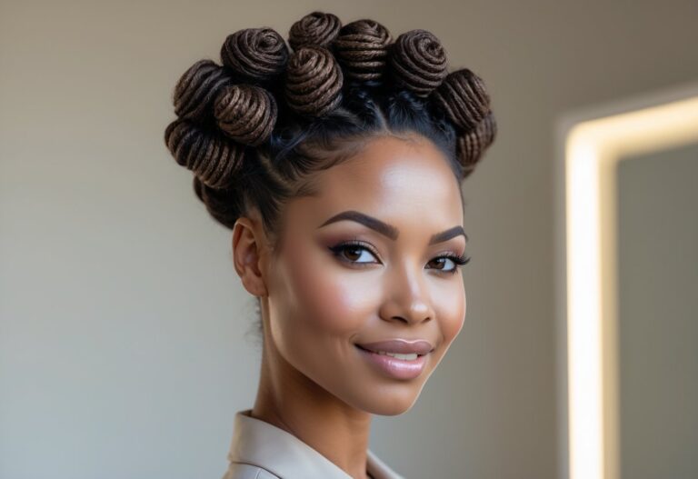 24 Stunning Bantu Knots Half-Up Hairstyles For Women To Elevate Your Look Instantly