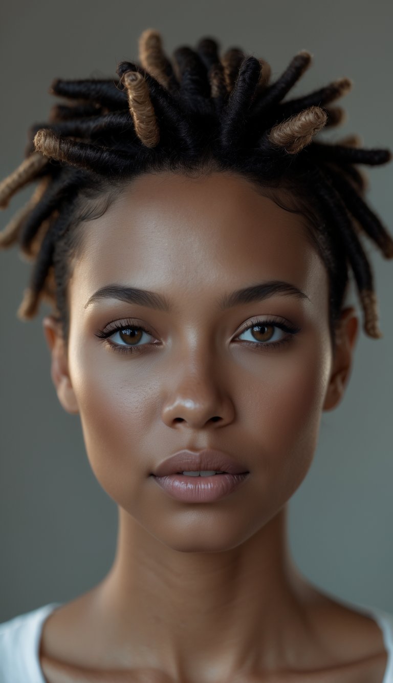 Portrait photo of a woman looking directly at the camera with a calm expression, against a neutral background.
