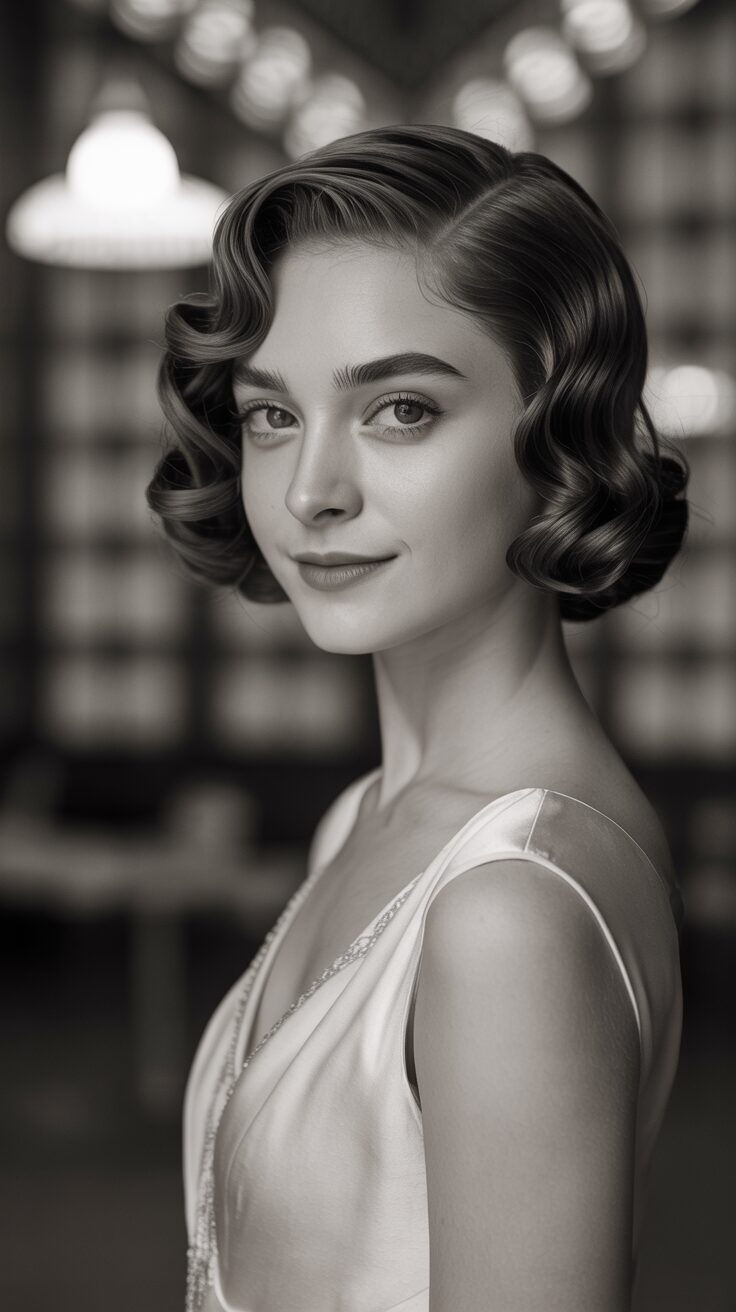 6. Vintage-Inspired Finger Waves
